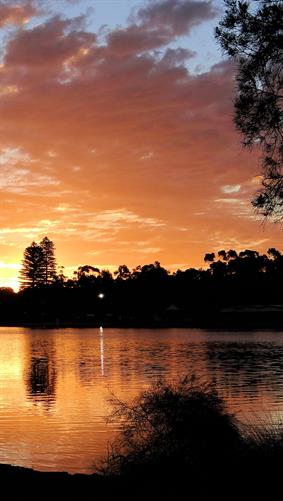 Swan River Sunset, Bayswater, WA.